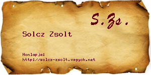 Solcz Zsolt névjegykártya